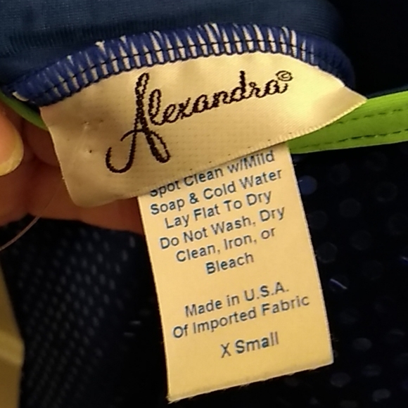 EUC Alexandra Blue sequined Sport Shirt - Picture 6 of 7